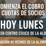 Comienza el cobro de cuotas de socios en La Aljorra