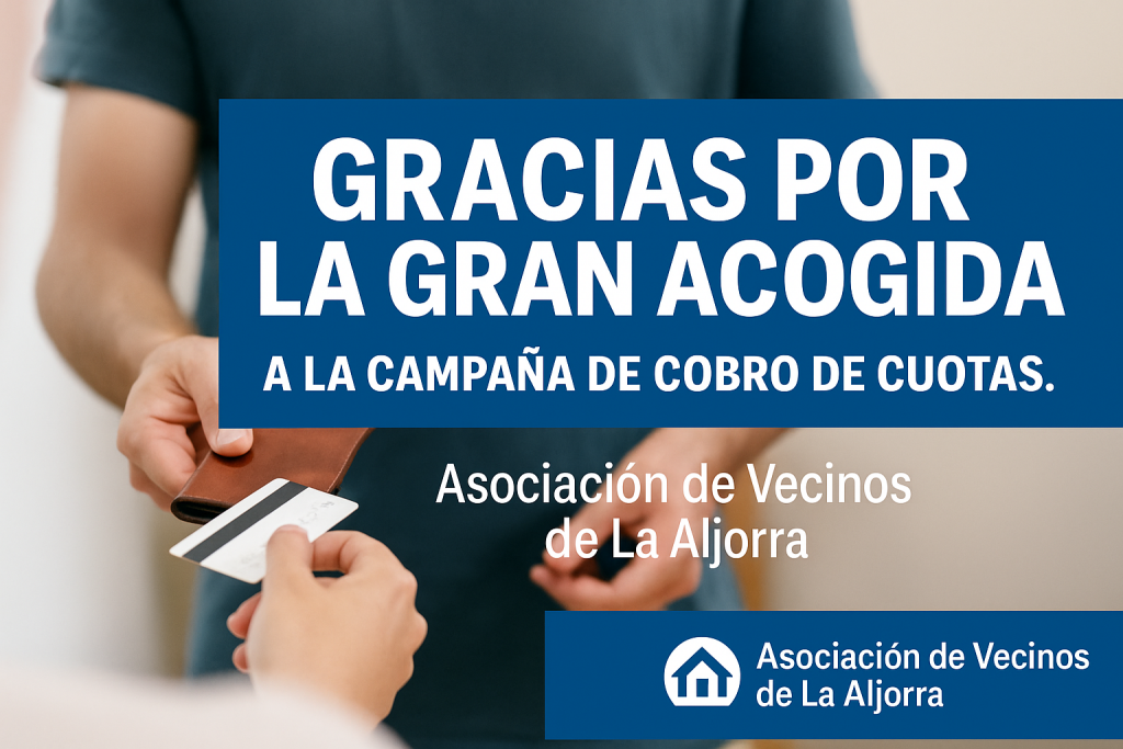Gracias por la gran acogida a la campaña de cuotas